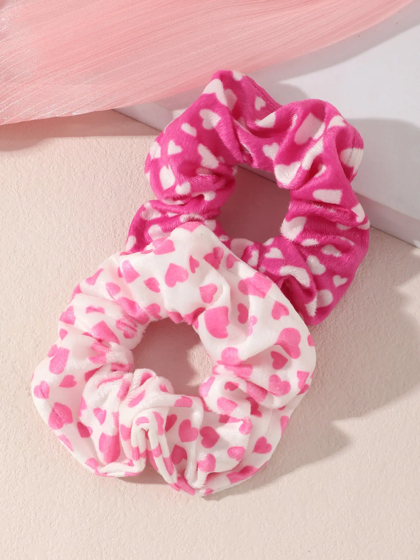 2-Pack Trendy Printed Hairbands, High Elastic Durable Ponytail Holders, Invisible Hair Ties for Women, Daily Versatile Headwear