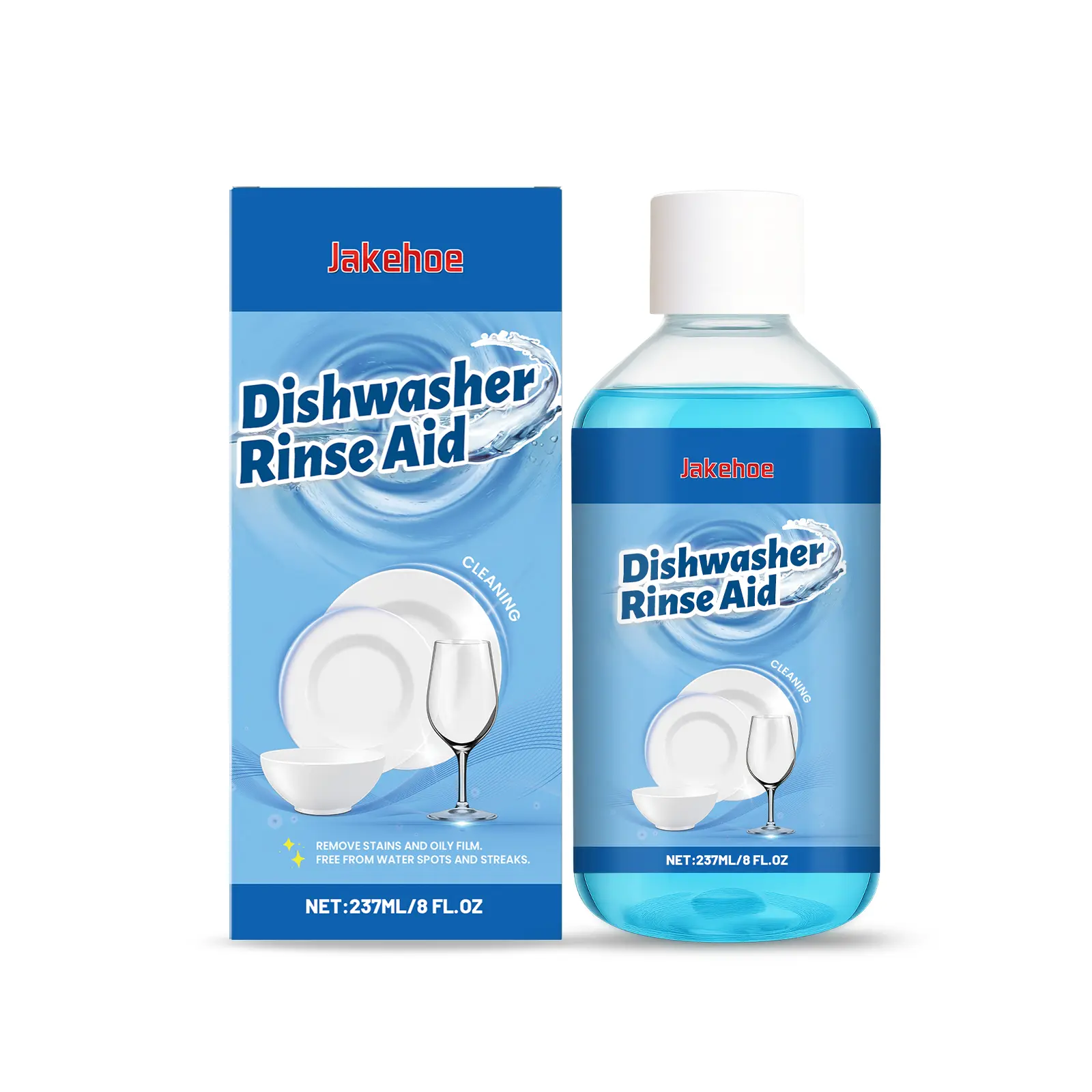 Household Citric Acid Dishwasher Rinse Aid - Dishwashing Booster for Spot-Free Shine, Grease Residue Removal