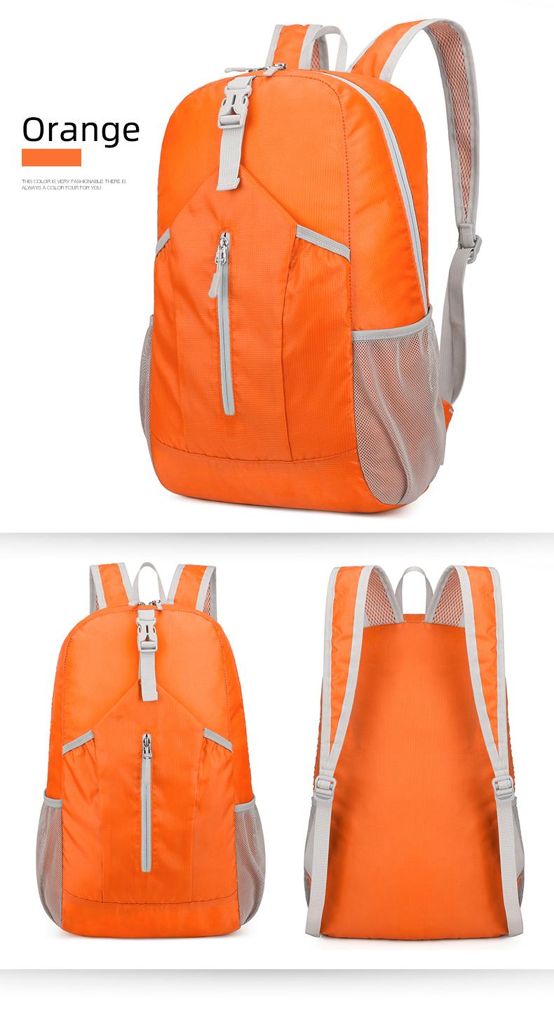 21L Ultra-Light Waterproof Nylon Backpack with Adjustable Straps - Foldable, Large Capacity, Portable for Hiking, Cycling, Fishing, Camping, Yoga & Travel - Available in Black, Blue, Green, Orange, Red, Travel Backpack