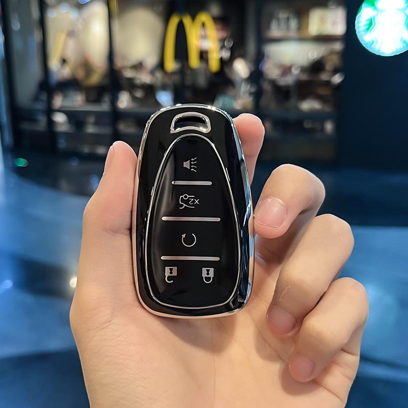 Chevrolet Key Case for Malibu XL Cruze Equinox Trax Traverse Impala Sail Key Cover Protector with Keychain Car Accessories Gift