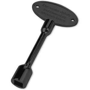 3 Inch Universal Gas Valve Key, Universal Valve Key for Gas Fireplaces, Fits 1/4" and 5/16" Replacement Gas Valve Stems, for Fire Pit and Fireplace, Outdoor Gas Fireplace (Black)