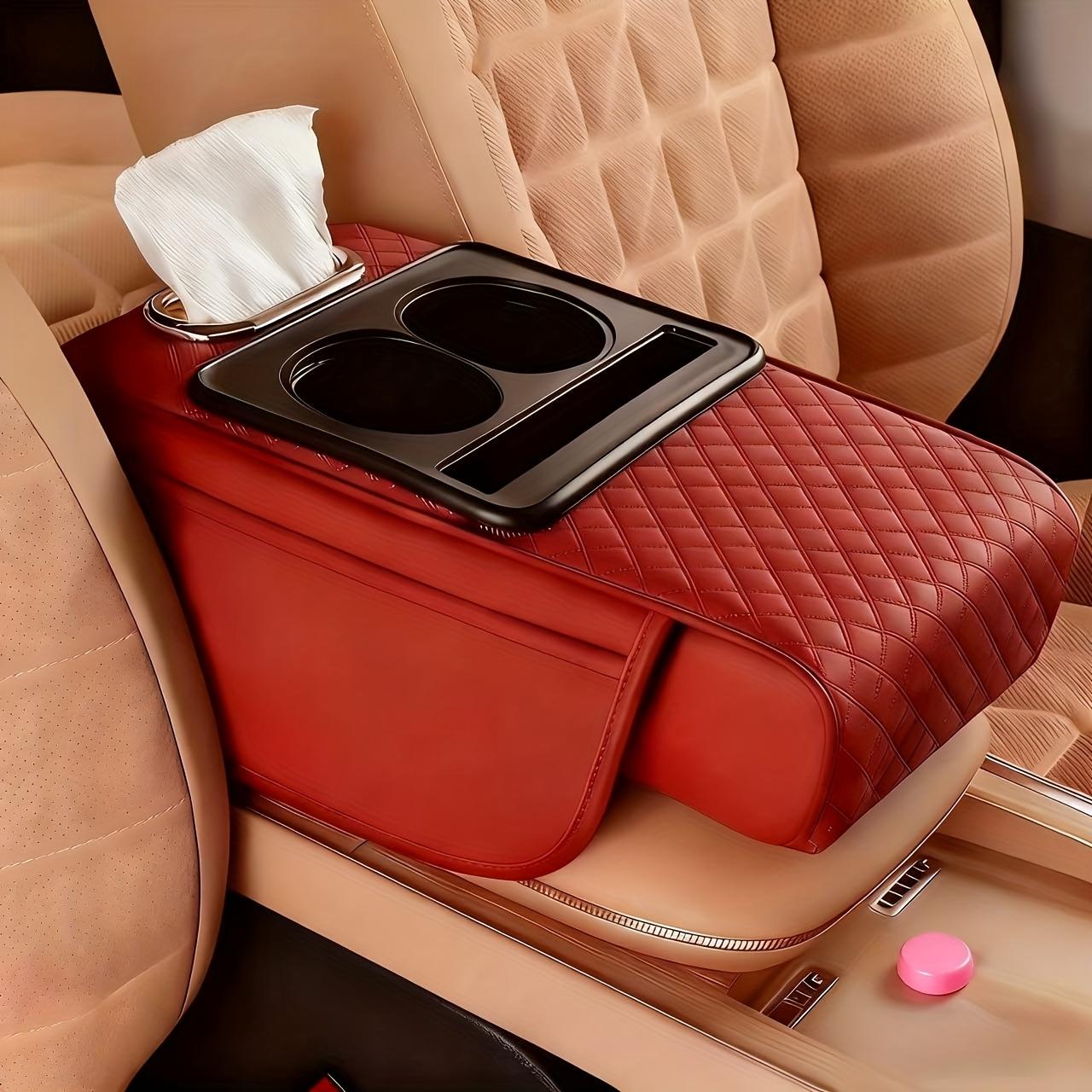 Car Center Console Storage Box, Multifunctional Car Center Console Armrest Pad, Car Interior Accessories for Stowing & Tidying, Car Console Organizer