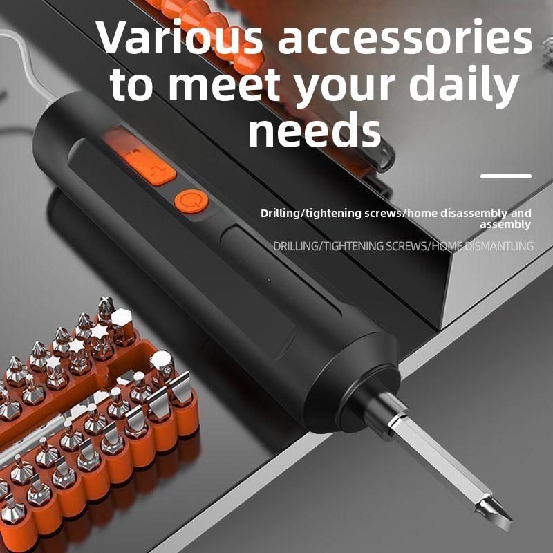 Precision Pen-Style Electric Screwdriver with 12 Magnetic Bits and Portable Charging Case
