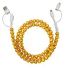 4 in 1 Softball Beaded Charging Cable Fast Charger, Fast Charging Cord for Phone, Compatible with USB-C and Lightning interfaces, 3.3 feet, ideal for fast charging, multiple styles, Holiday gifts, Electronic, Cellphone, Type C Wired, Beaded Charging Cords
