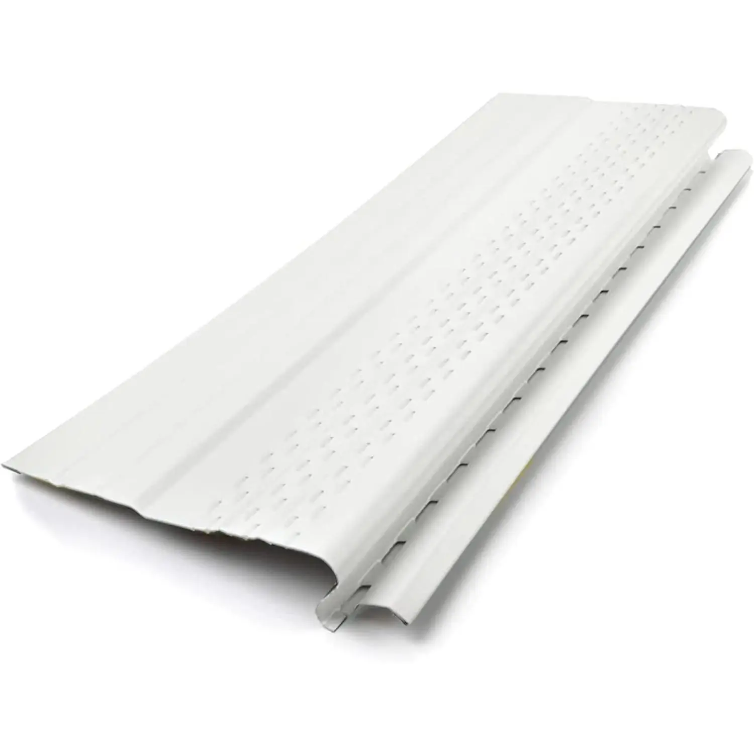 Gutter Guards Leaf Protection 1 Feet Sample Pack White Contractor-Grade Domestic Aluminum Gutter Guard Covers for 5 and 6 Inch Gutters