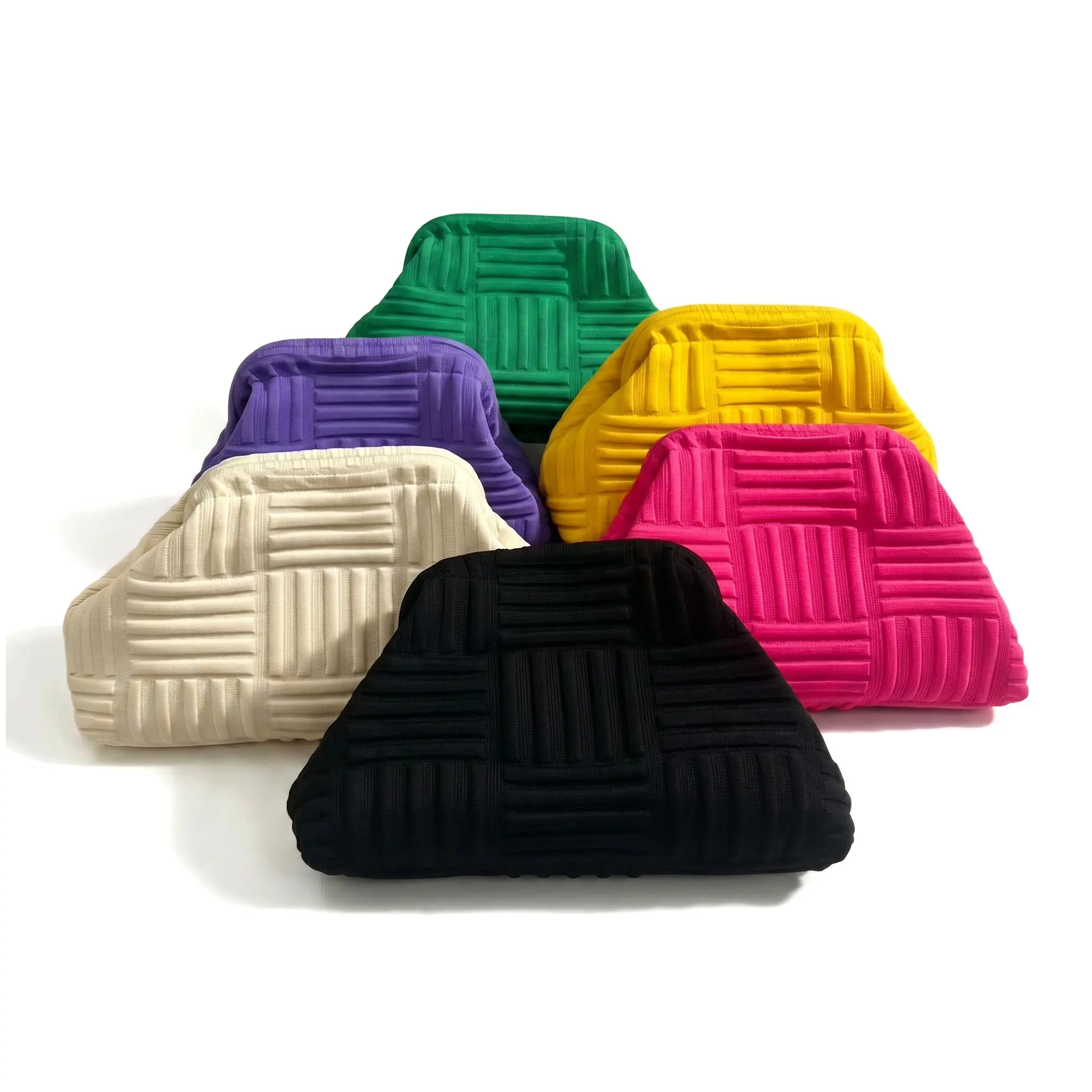 Polyester Knit Cloud Bag, Large Capacity Structured Clutch for Women, Lightweight & Machine Washable for Daily Use, Daily Use Bags