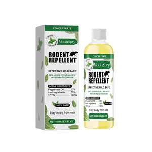 Mint-flavored rat repellent for home and outdoor use, to prevent and eliminate rats, repel animals, and catch mice