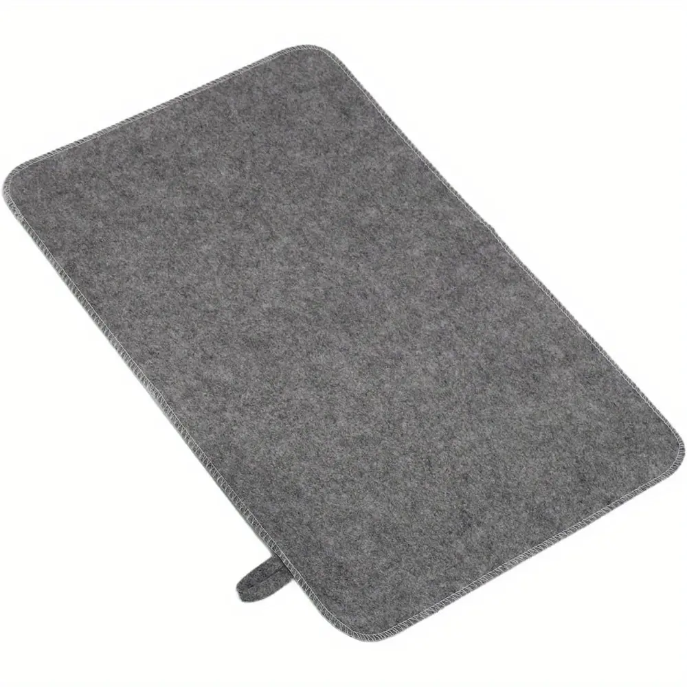 Soft Felt Sauna Seat Pad With Fast Water Absorb & Heat Isolation, Multi-Purpose Non-Scratch Felt Floor Pad For Indoor Sauna Space, Household Bathroom And Shower Area, Comfort Thermal Insulation Bath Mat For Daily Use
