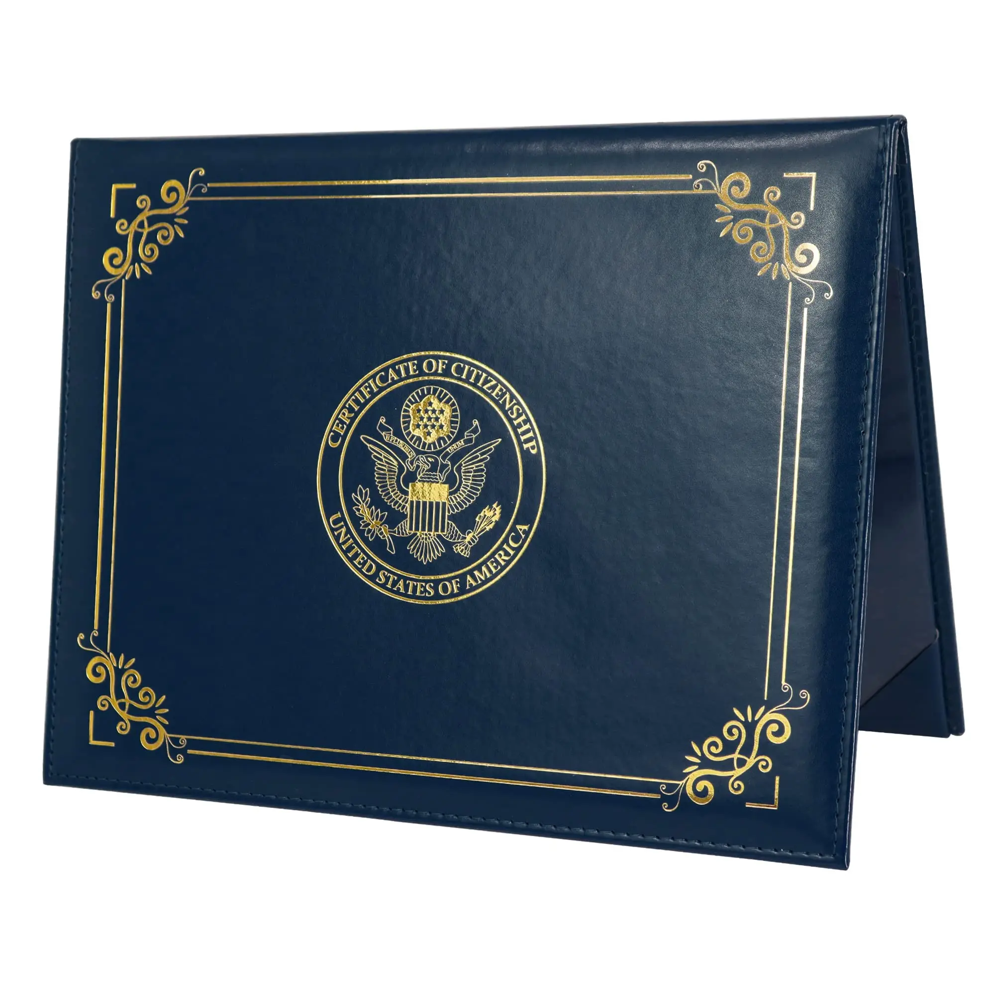 US Citizenship Certificate Holder PU Naturalization Certificate Cover with logol 'Certificate of Citizenship' US Citizenship Gifts
