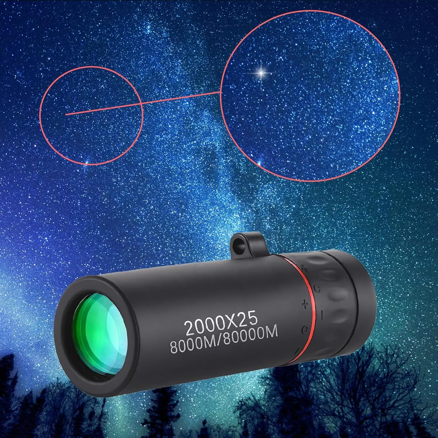 Monocular Compact Mini Telescope, Portable Handheld Mini Monocular for Adults, Tech Gadgets Perfect for Bird Watching, Fishing, Travel and Scenery. 8x21mm, 8X Magnification Portable Single Tube for Hiking,Bird Watching, Stargazing, and Outdoor Adventures
