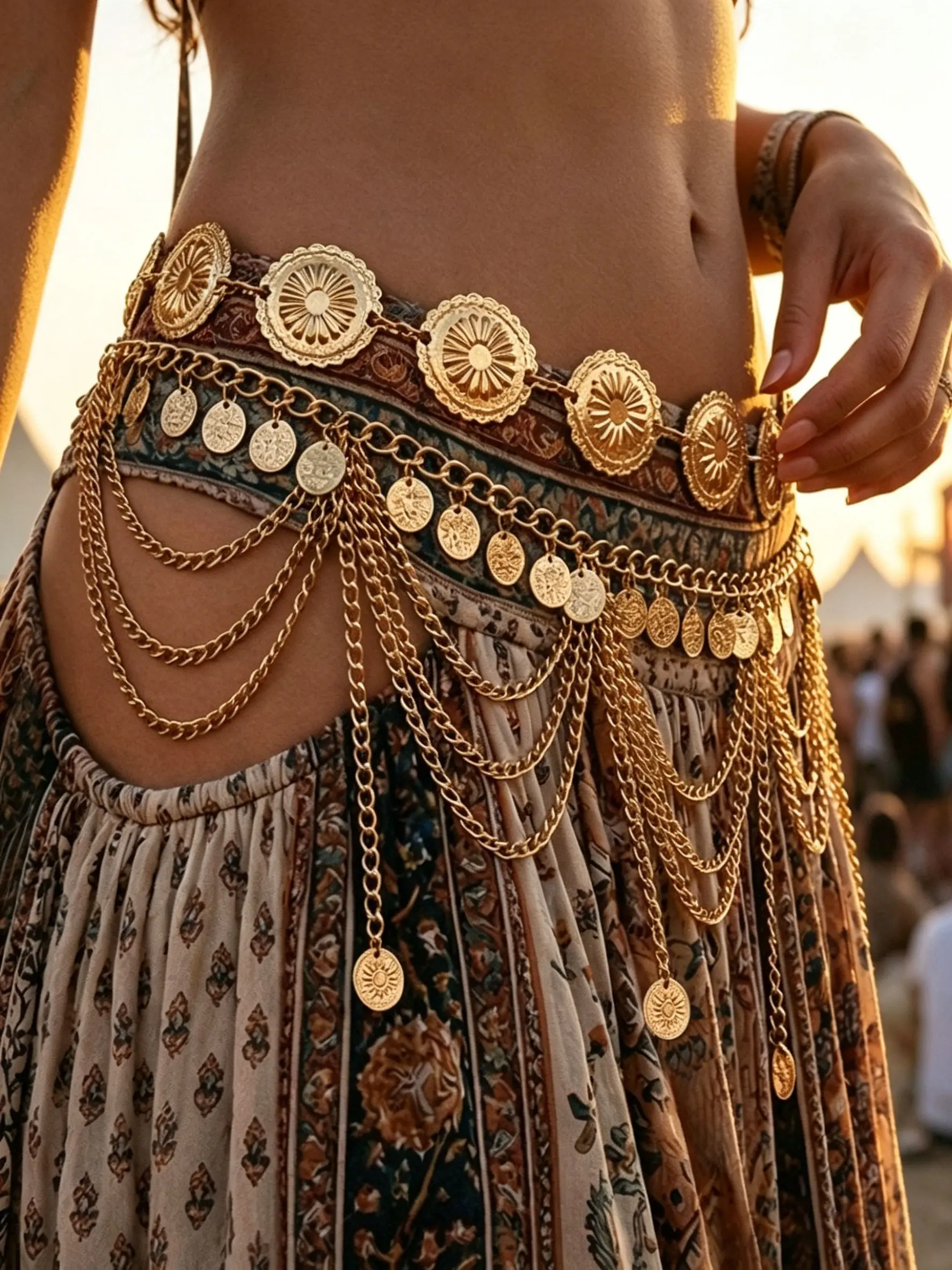 Boho Waist Chain for Summer & Coachella Vibes, Stylish Body Chain Accessory for Festivals, Perfect Fit for Your, Elevate Your Style