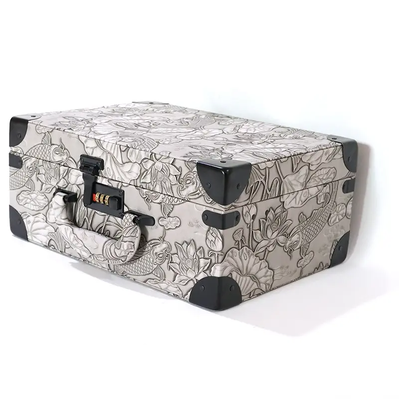 Haircut Tool Box, Large Capacity Password-Protected Hairdressing Organizer, Professional Barber Scissors Case, Portable Handbag, Hairdresser Tool Box