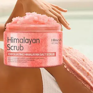 200G/7oz, HeLa Maya Salt Body Scrub, Deep Cleansing, Hydrating and Moisturizing, Physical Exfoliation with Fine Salt Granules for Brighter and Glorious Skin, Suitable for All Skin Types, Vegetable Squalane