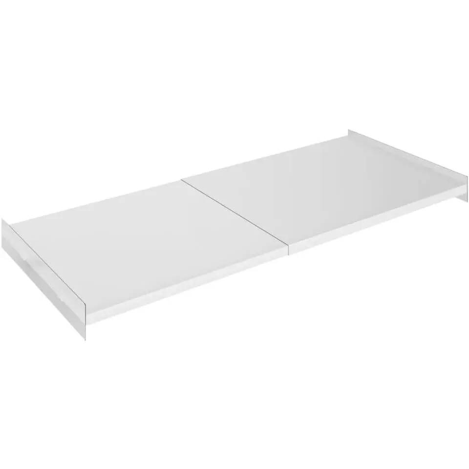 16.9-31.5 inch Expandable Closet Shelves, Adjustable Shelf Closet Organizer with Strong Adhesive Pads, Cabinet Storage Rack Wardrobe Divider Shelving for Closets Pantry Cupboard Kitchen