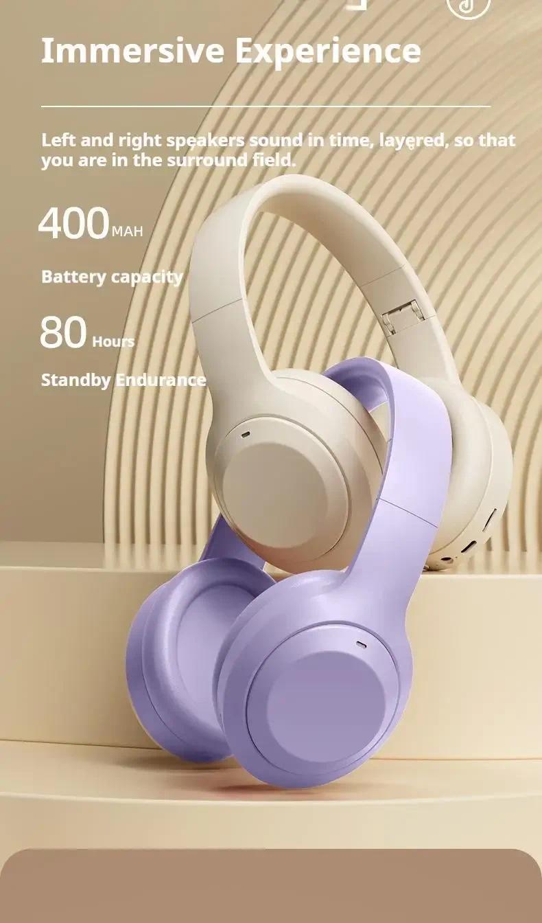 2026  Over wireless Ear HIFI Stereo M5 Headsets  Bluetooth 5.3 game Headphones Sports Gaming Earphones Support TF/AUX noise reduction comfortable wear dream travel headphones