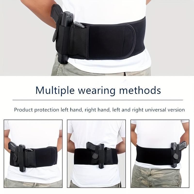 All-Day Comfort Concealed Waist Holster - Breathable Belly Band for Personal Protection, Secure Adjustable Fit for Subcompact to Full Size Gear