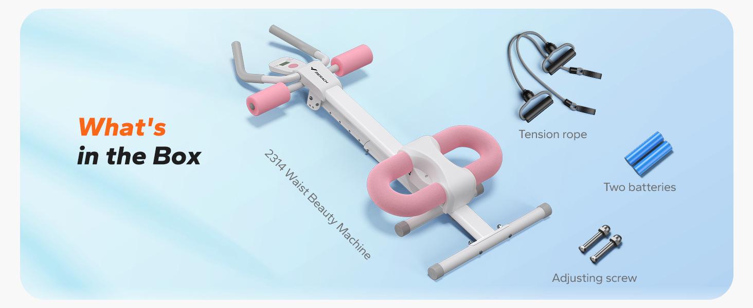 Ab Machine, Ab Workout Equipment, Adjustable Ab Trainer Machine for Abs Workout at Home Gym, Foldable, Knee Protection, Abdominal Trainer for Stomach Workout