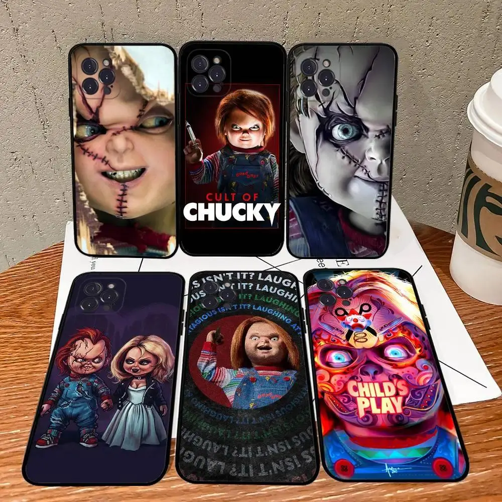Chucky Doll Horror Movie Phone Case For iPhone 17 Promax 17E 16 15 14 13 12 11 Pro Max 17Air Plus & Samsung Galaxy S26 S25 S24 S23 S22 S21 FE Ultra Plus Anti-Fall Transparent shockproof protection Back Cover