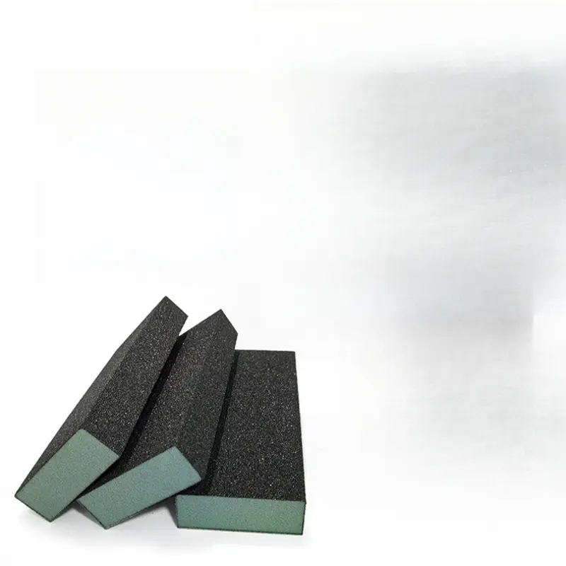 3pcs Kitchen Scrubber Dishwashing Sponge Scourer with Emery for Rust Removal Stain Cleaning