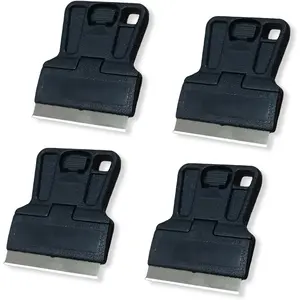 4 count Mini Razor  Scraper Plastic Razor  Scraper Tool 1.5"  for Removing Stickers,Glue,Labels,Decal,,Stain,Vinyl