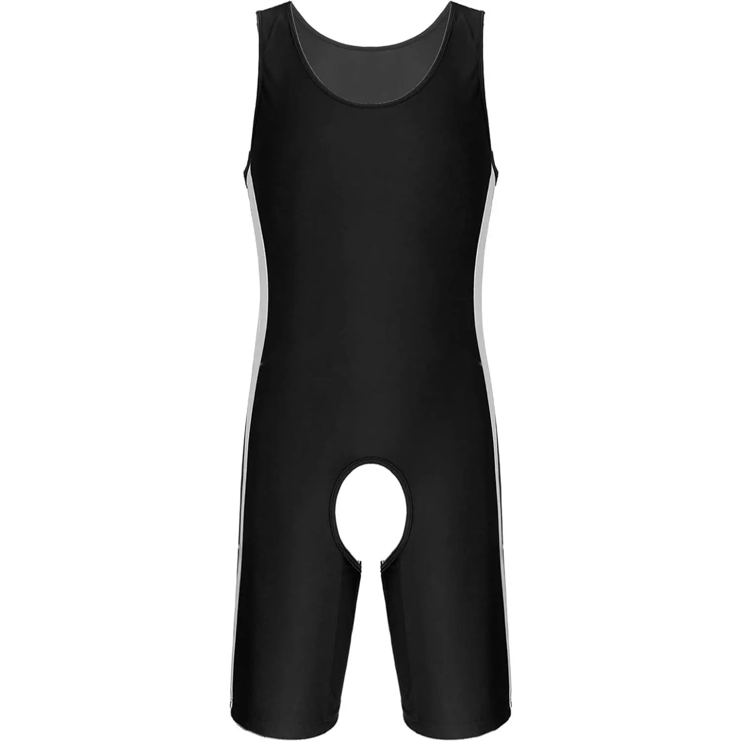 Men's One Piece Swimsuit Backless Vest Bodysuit Slimming Jumpsuits Leotard Wrestling Singlet