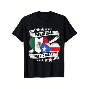 Puerto Rican Mexican Flag, Mexirican Half Puerto Rico Mexico T-Shirt