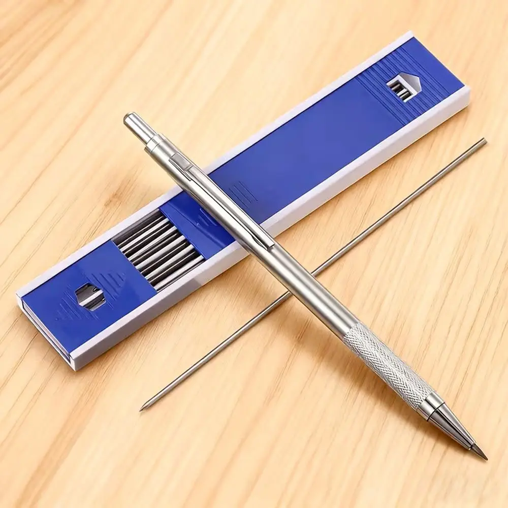 Professional Heavy-duty Mechanical Pencil with Clutch Mechanism -2.0mm Lead Clip, 12 Reusable Pencils, Ergonomic Grip and Tip, Suitable for Architecture, Drawing, Sketching - Ideal Choice for Artists, Stationery Writing Tools, Mechanical Pencil Set