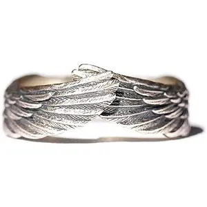 Wuzeautk Wings Ring Fashion Creative Feather Angel Ring Open Adjustable Guardian Ring for Women