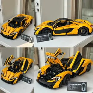 3893PCS/PZS Technology Machinery Group McLaren P1 Car Supercar Racing Block Assembly Model 1:8 Scale Compatible 42172 Children's Creative Desktop Decoration DIY Handicraft STEAM Toys Christmas and Birthday Gifts