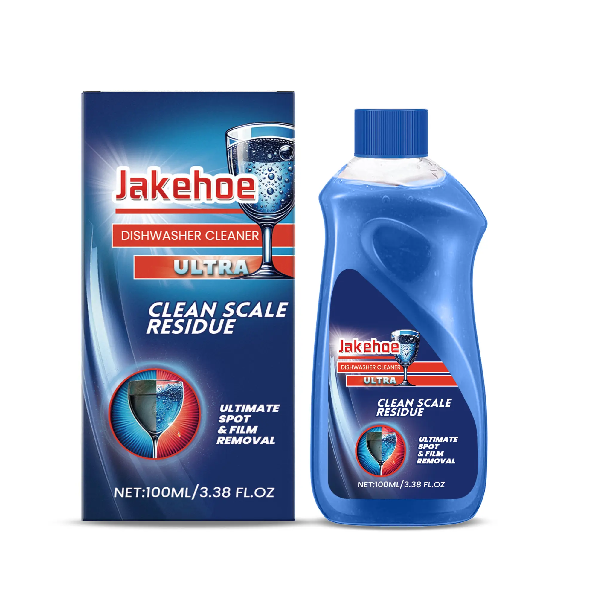 Jakehoe Dishwasher Cleaner Removes Stains, Grease, and Dirt for Household Kitchen Dishwashers