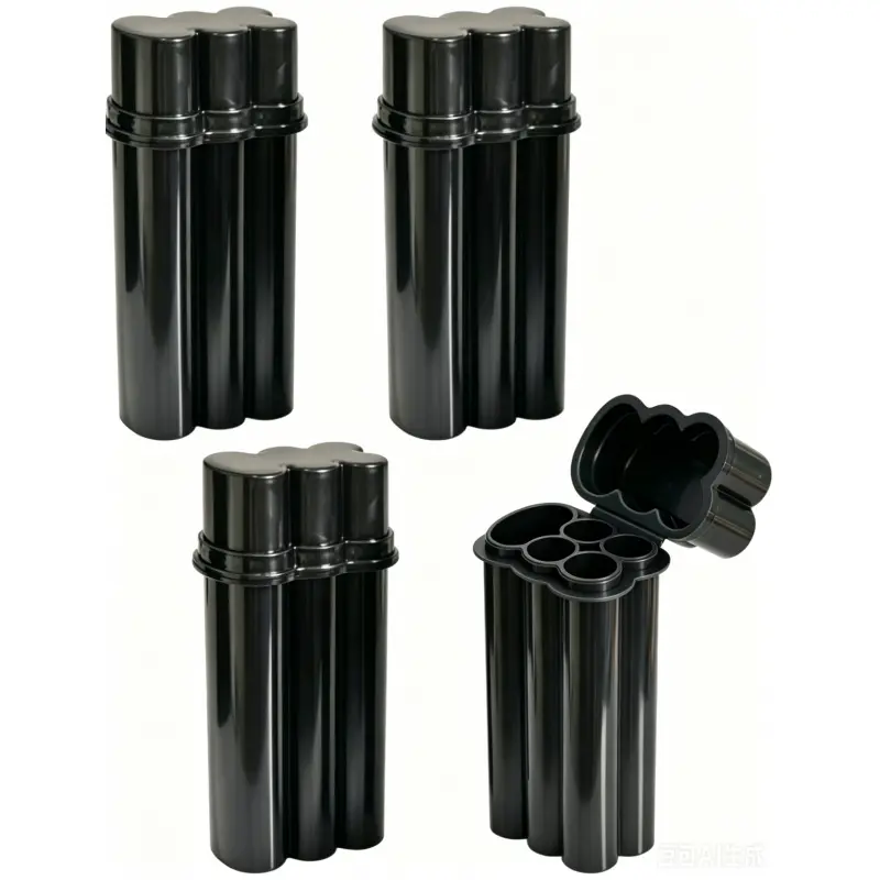 4 Capacity 1-1/4 & King Size Pre-roll Cone Holder Case with Lighter Holder | Cigarette Case for Regular Size, Small Container Lighter Box, Portable Smoking Accessories for Outdoor