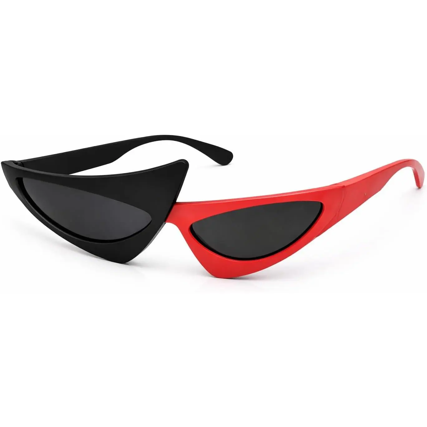 Triangle Sunglasses | Retro 80s Sunglasses | Asymmetric Sunglasses | Bright Neon Sunglasses