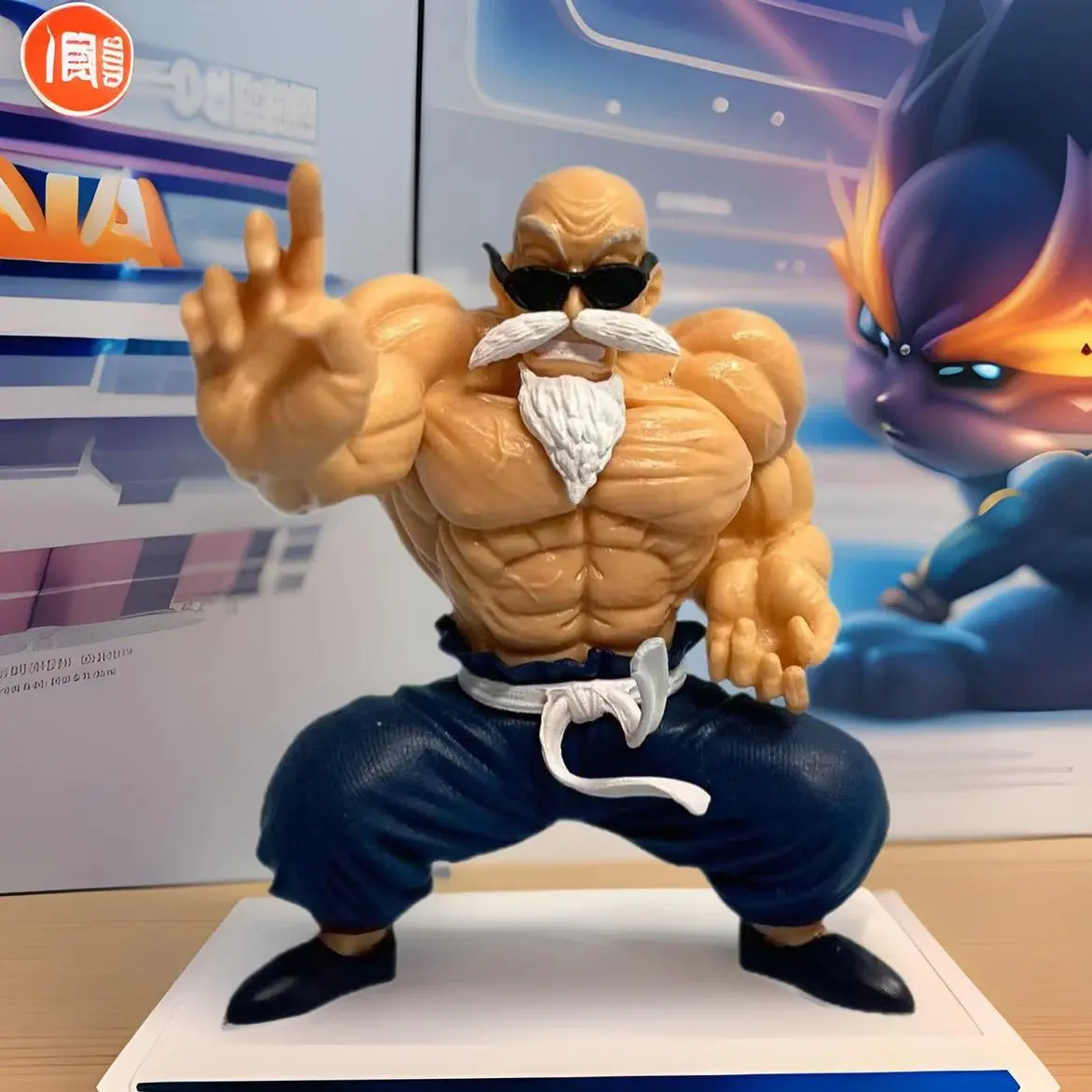 10cm Anime Dragon Ball figure GK Muscle Master Roshi Goku Kame Sennin Figurine PVC Action Figure Model Children Dolls Gift Toys