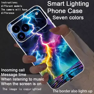 New LED Phone Case with Glowing Border, Compatible with Galaxy S26 Ultra to A15 5g, Fashionable Protective Cover, Unique Design, Daily Use