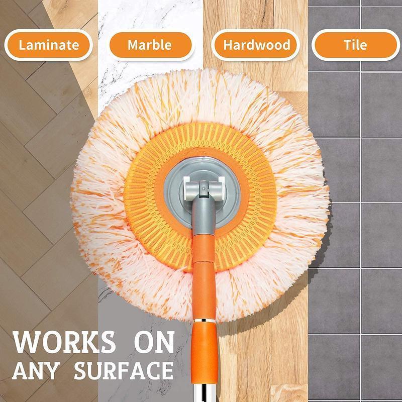 Sunflower Mop Broom,Retractable Ceiling Mop, Dust Mop, Flexible Rotating Mop, Wall Mop, Wet and Dry Mop, Floor Tile Glass Window Car Cleaning Mop, Cleaning Supplies, Cleaning Tools Household Item