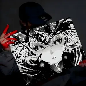 High-end tempered glass gaming mouse pad, one-piece tempered glass, sturdy and explosion-proof, fingerprint-resistant, oil-resistant, and easy to clean, compatible with optical, laser, and BlueTrack mice, with a texture far superior to plastic pads.