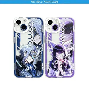 Genshin Impact Phone Case Transparent Shell Mobile Phone Covers For iPhone 17 16 15 14 13 12 11   - The Fashionable Design Phone Case Best New Year Gift For Fans!
