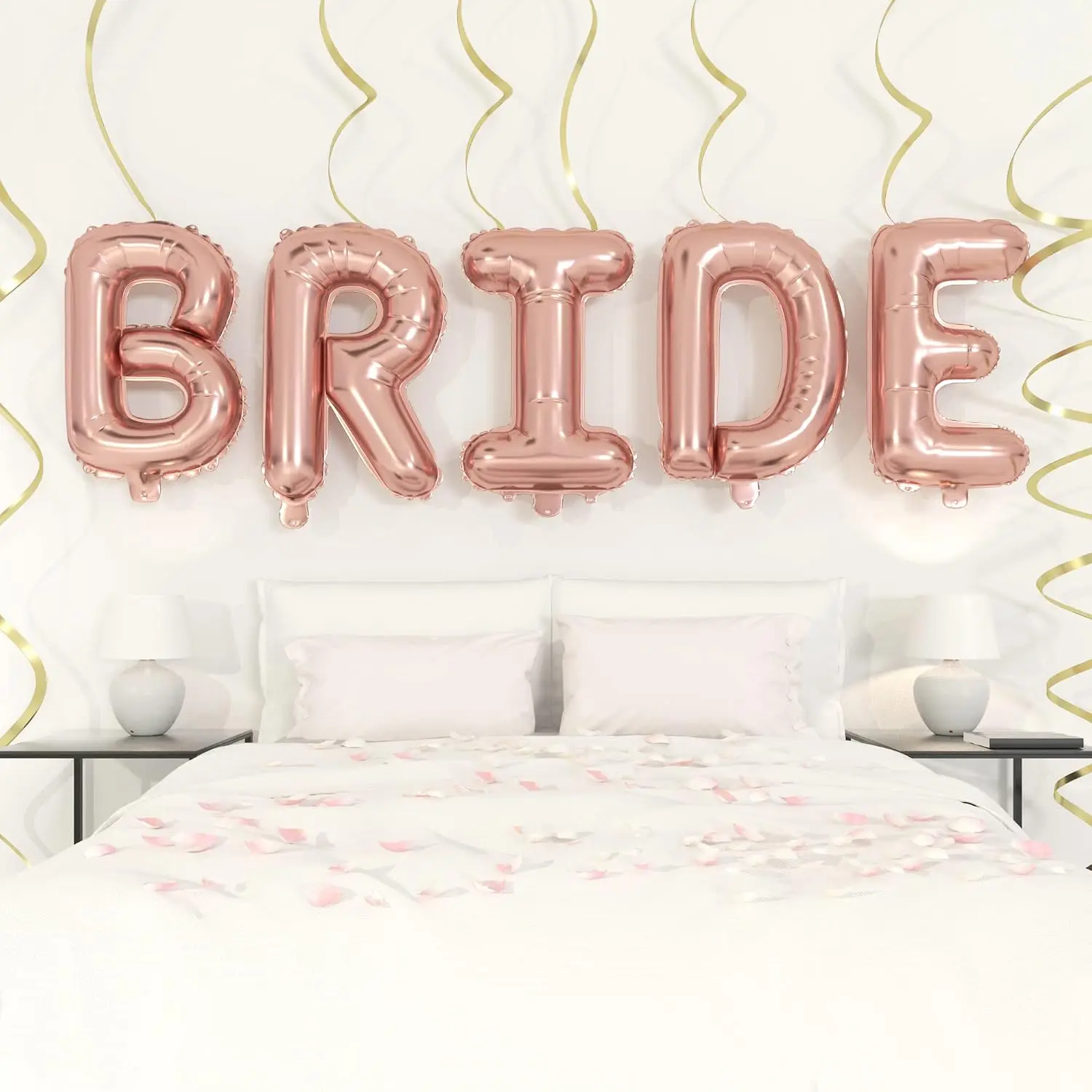 Bride Balloon - 40'' Foil Balloons for Wedding Bridal Shower Engagement  Decor - Bachelorette  Supplies for Bride-to-Be! Rose