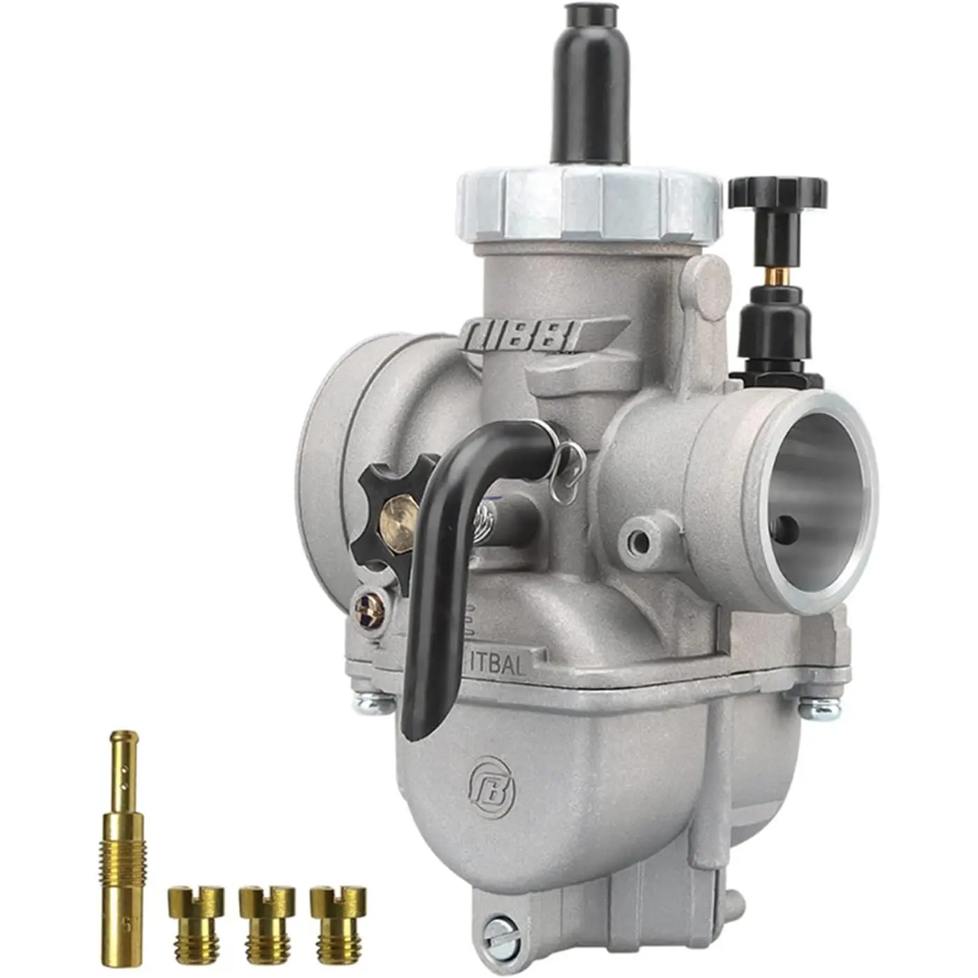 NIBBI PE28mm Carburetor,Motor Carburetor with Carb Jets Fit 200cc-250cc Motorcycle Engine for ATV Dirt Bike Mini Bike Go Kart Apollo Scooter Moped