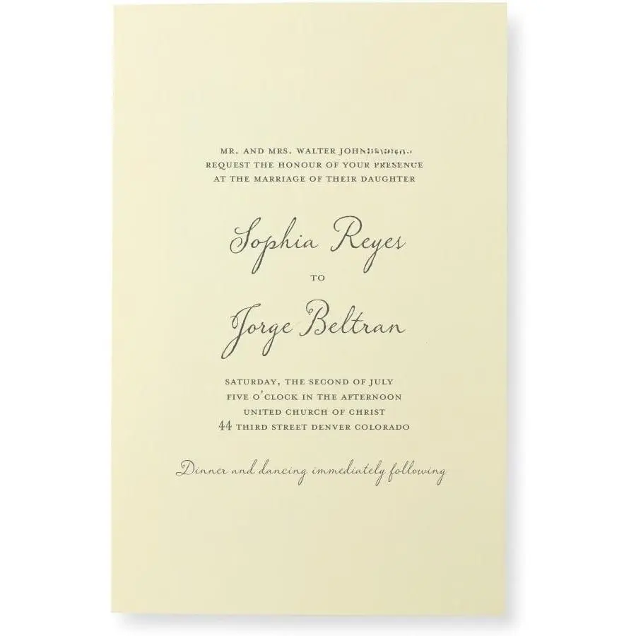 Print-at- Wedding Invitation Kit, 100-Count | Host a big celebration for less. 100 print-at- invitations  heavyweight 80lb  stock with matching envelopes.