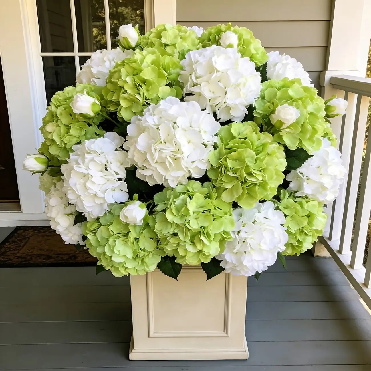 8pcs Large Artificial Hydrangeas, Wedding Decor, Faux Floral Arrangements, Artistic Arrangements, Exhibition Decoration, Table Centerpiece, Seasonal Themes, Faux Flower Centerpieces