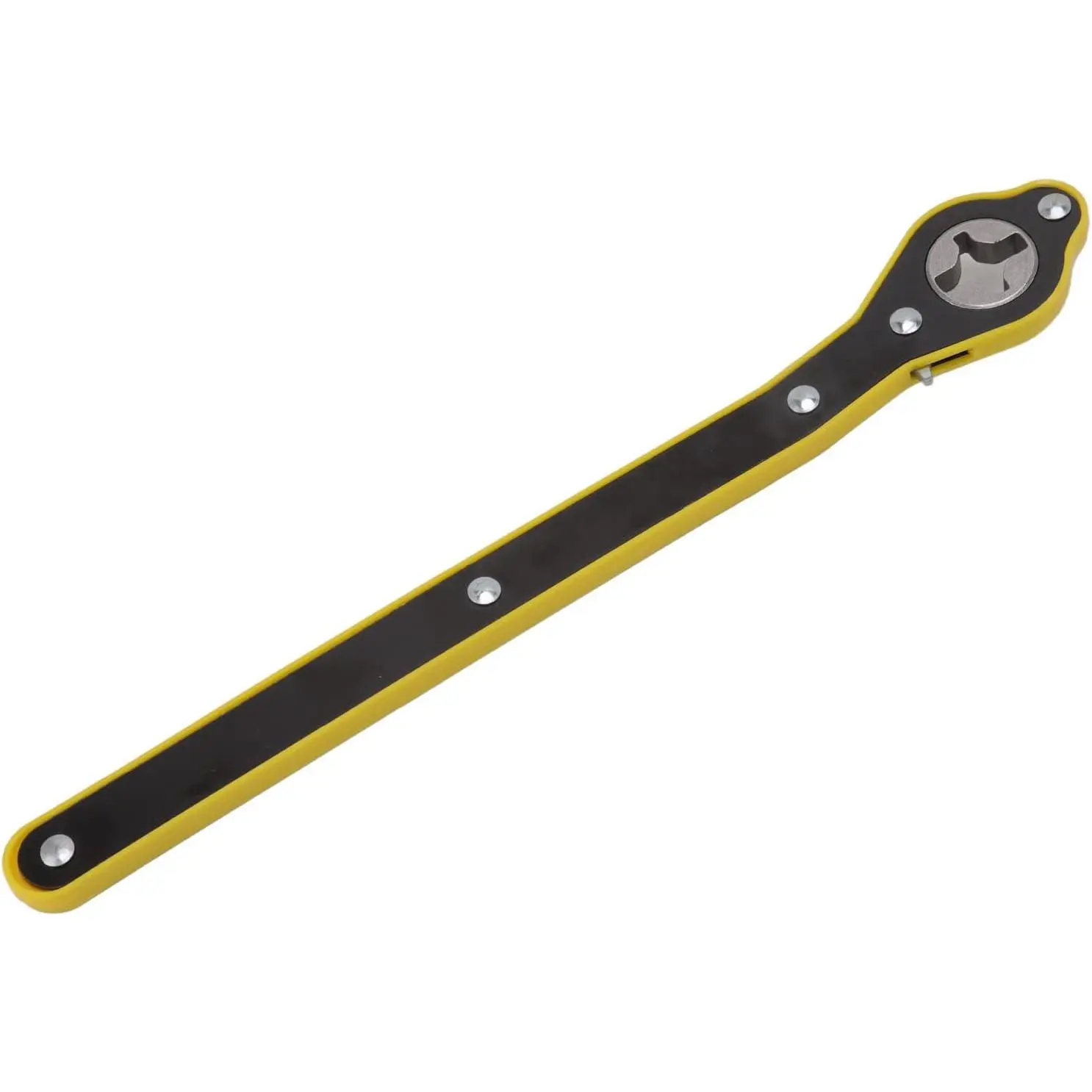 1PCS Heavy-Duty Steel Ratchet Spanner, one-hand operation with speed handle. Durable and widely compatible, portable for travel. Ideal hand tool for repairing and maintaining cars, motorcycles and various metal equipment in daily use