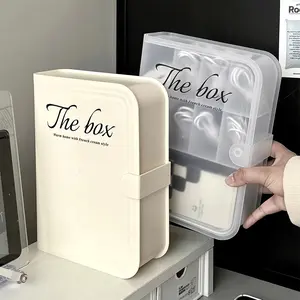 Cable Management Box - Desktop Organizer for Phone Chargers, Plugs, And Data Cables - Sturdy ABS Material, Cable Cover with Lid. Perfect for Home Office, Gaming Stations, And Tech Desks