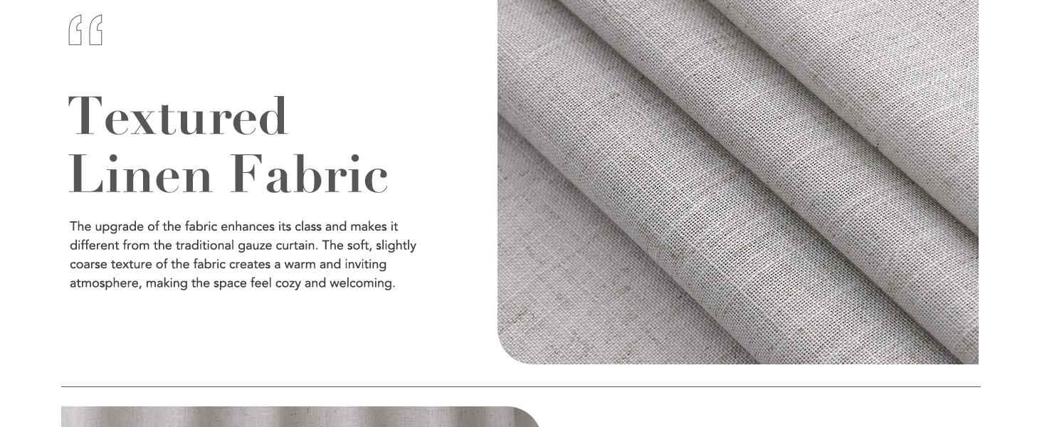 Silver Birch Linen Curtains 90 Inch Length 2 Panels Set for Living Room Rod Pocket Back Tab Window Drapes Light Filtering Modern Farmhouse Curtain 90 Inches Long for Dining Room Bedroom 52x90