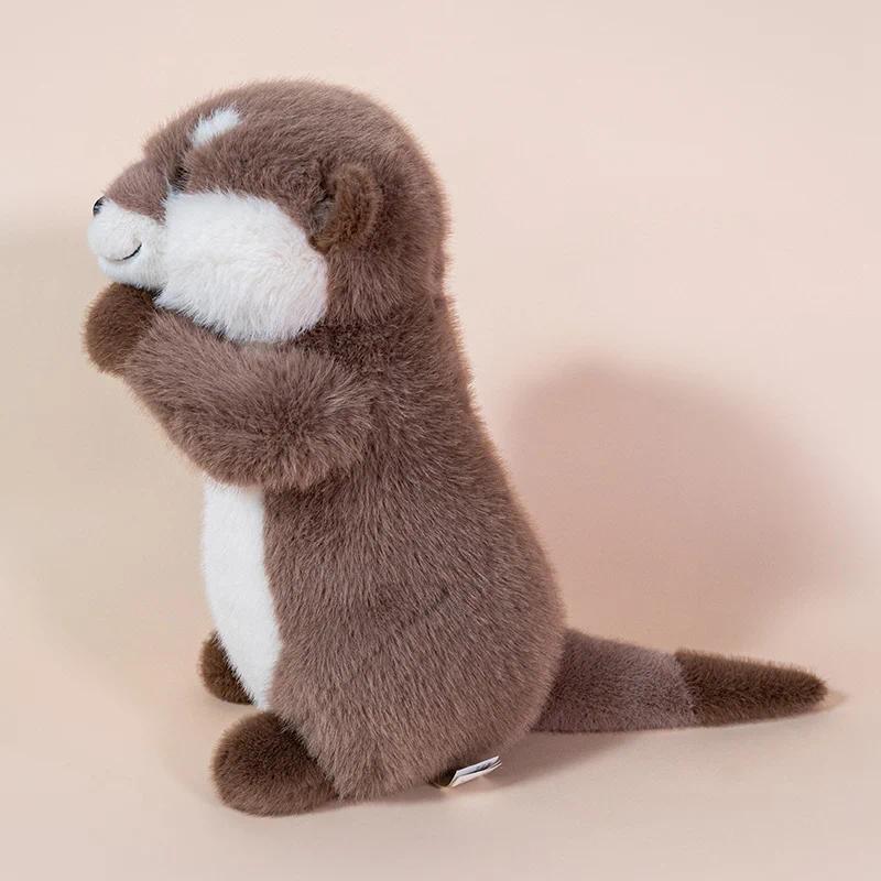 Kawaii Cartoon Animal Otter Plush Toys Huggable Soft Sea Otter Stuffed Doll Peluche Cute Furry Otter Doll Children Gifts