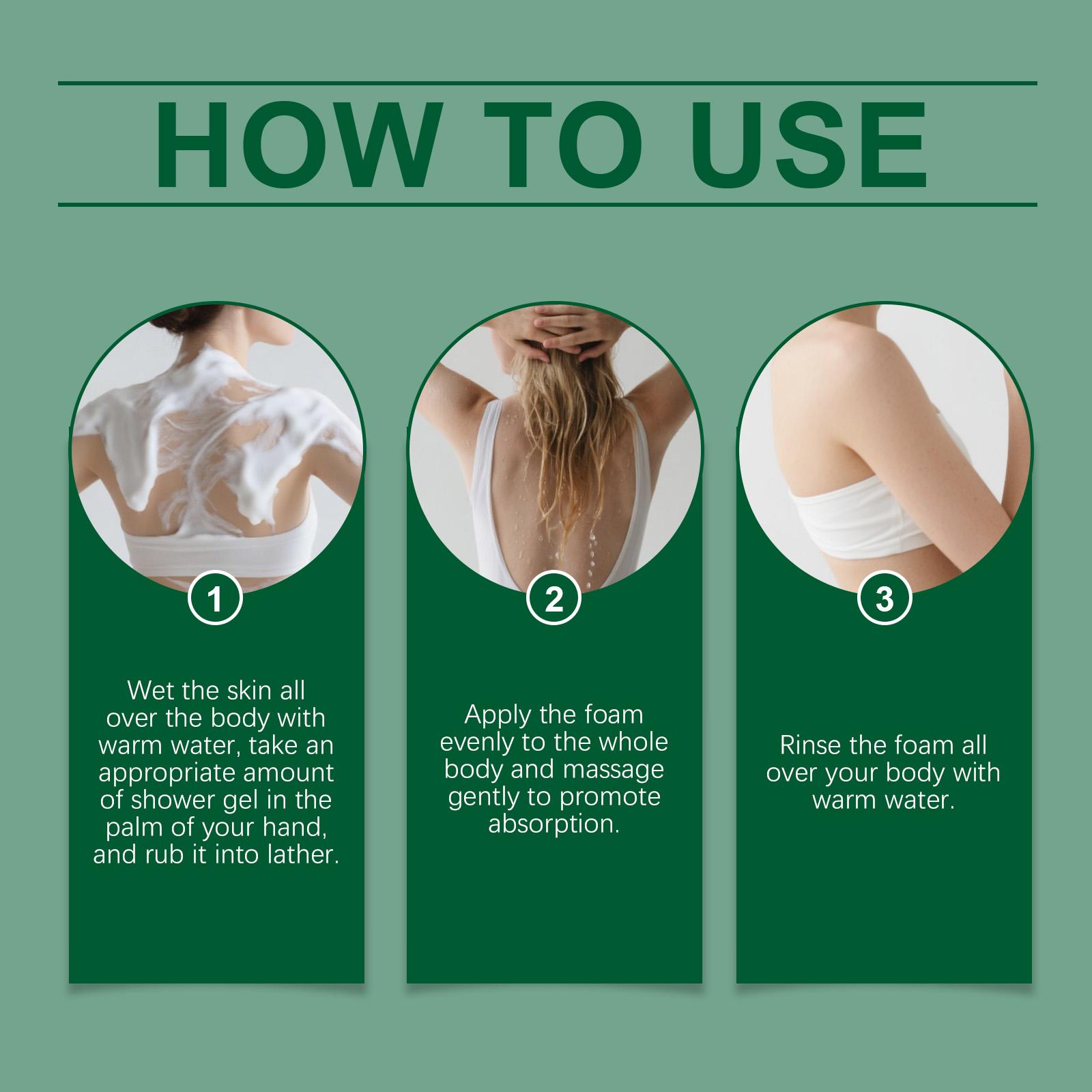 OceAura Tea Tree Refreshing Body Wash, Moisturizing and Nourishing, Refreshing and Moisturizing Rich Foam Daily Cleansing and Bath