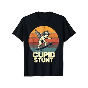 The Latest Men's Pure Cotton T-shirt From Cupid in 2025 Is Comfortable High Quality. It Is Suitable for Beach Travel Partiesgood graphic tees