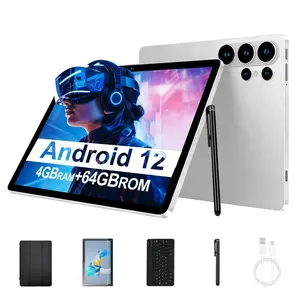 P42 New 10.1 Inch Tablet PC, Android 12 System, 4GB RAM + 64GB Storage, 5000mah Battery, 8-Core Processor, Wi-Fi, 4G, Bluetooth-compatible, Dual Sim
