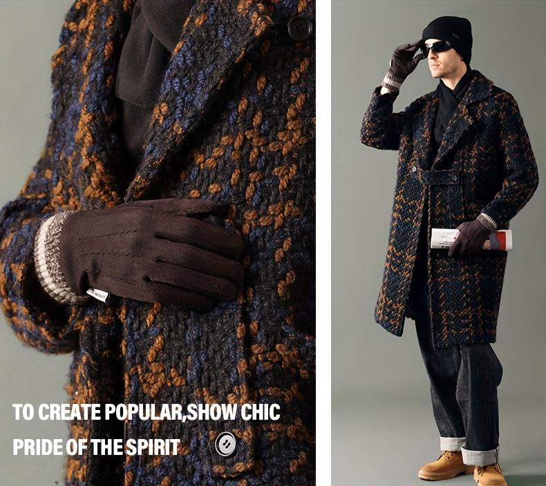 1 Pair of Warm Winter Gloves Unisex - Touchscreen Compatible, Windproof and Cold-Proof Thickened Gloves with Wrist Strap, Reinforced Palm and Fleece Lining - Skiing, Snowboarding, Motorcycle Riding, Smartphone Use, Snow Equipment