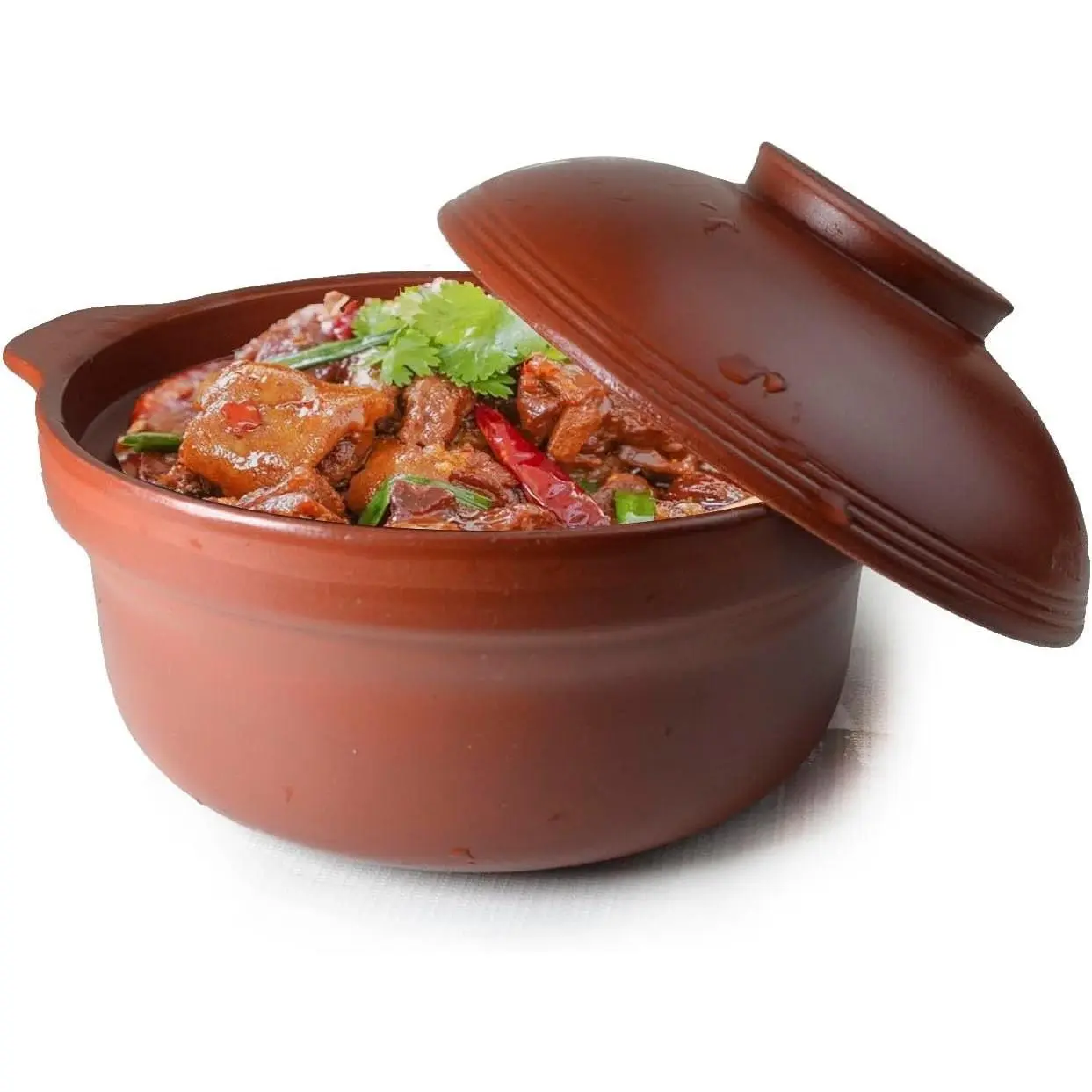 Shaguo Bowl Casserole Pot Clay Stone for Cooking Dolsot Bibimbap Soup Exclusive Range Unglazed Earthen (clay lid)